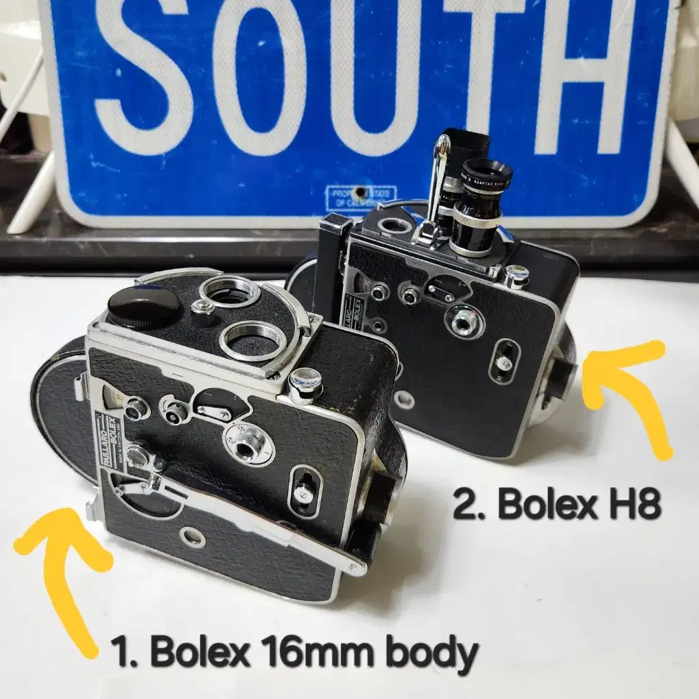 앤틱/빈티지 스위스 Bolex H16 16mm 무비카메라바디 단품