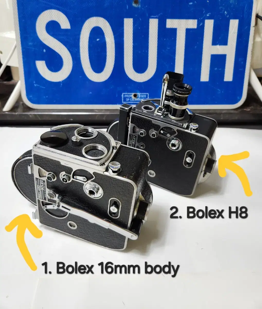 앤틱/빈티지 스위스 Bolex H16 16mm 무비카메라바디 단품