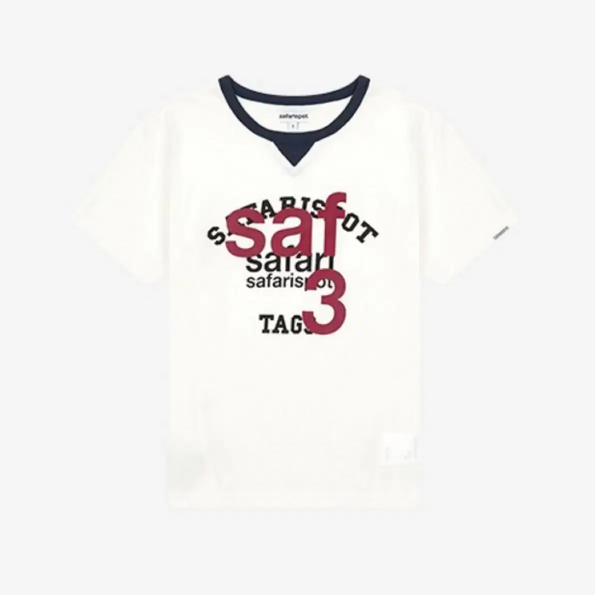 사파리스팟 1/2 ROUX BASE SCHOOL CLUB TEE (WHI