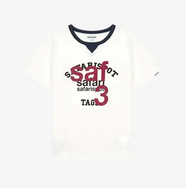 사파리스팟 1/2 ROUX BASE SCHOOL CLUB TEE (WHI