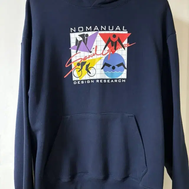 노매뉴얼 SEOUL GAMES HOODIE - DARK NAVY