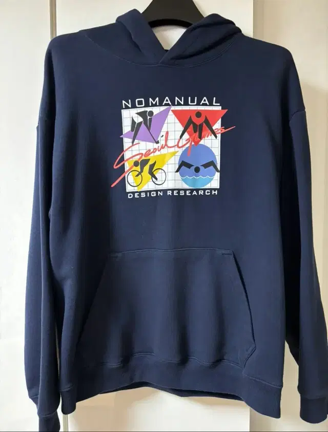 노매뉴얼 SEOUL GAMES HOODIE - DARK NAVY