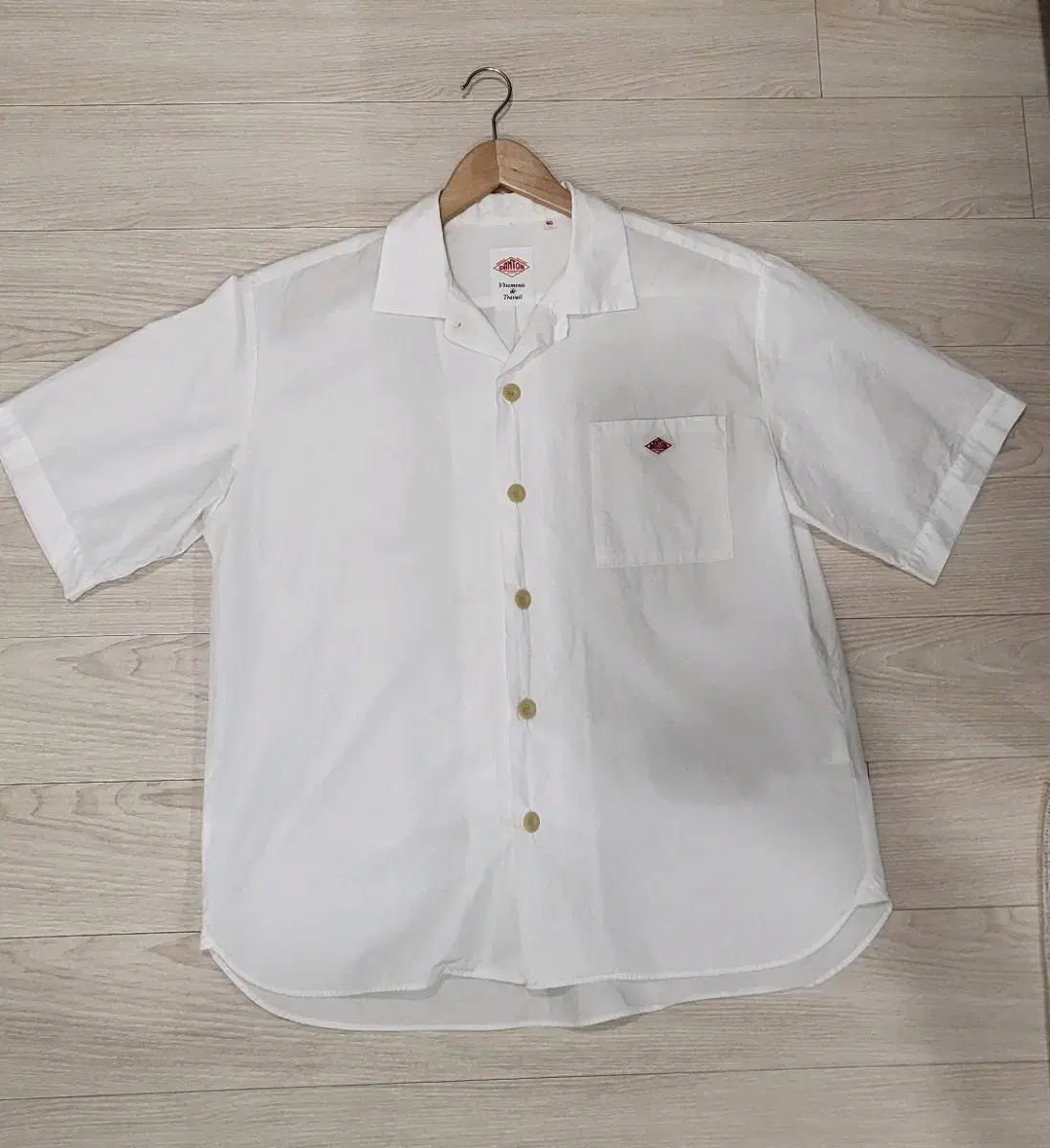 Danton short sleeve shirt white size 40