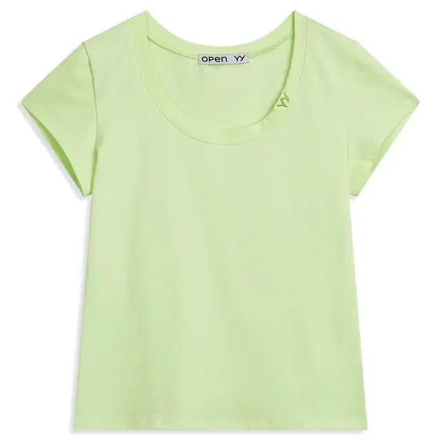 가격내림) U-NECK SOLID TEE, GREEN