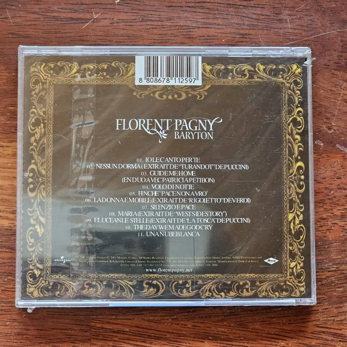 플로랑 파니 Florent Pagny Baryton 프랑스 CD 미개봉