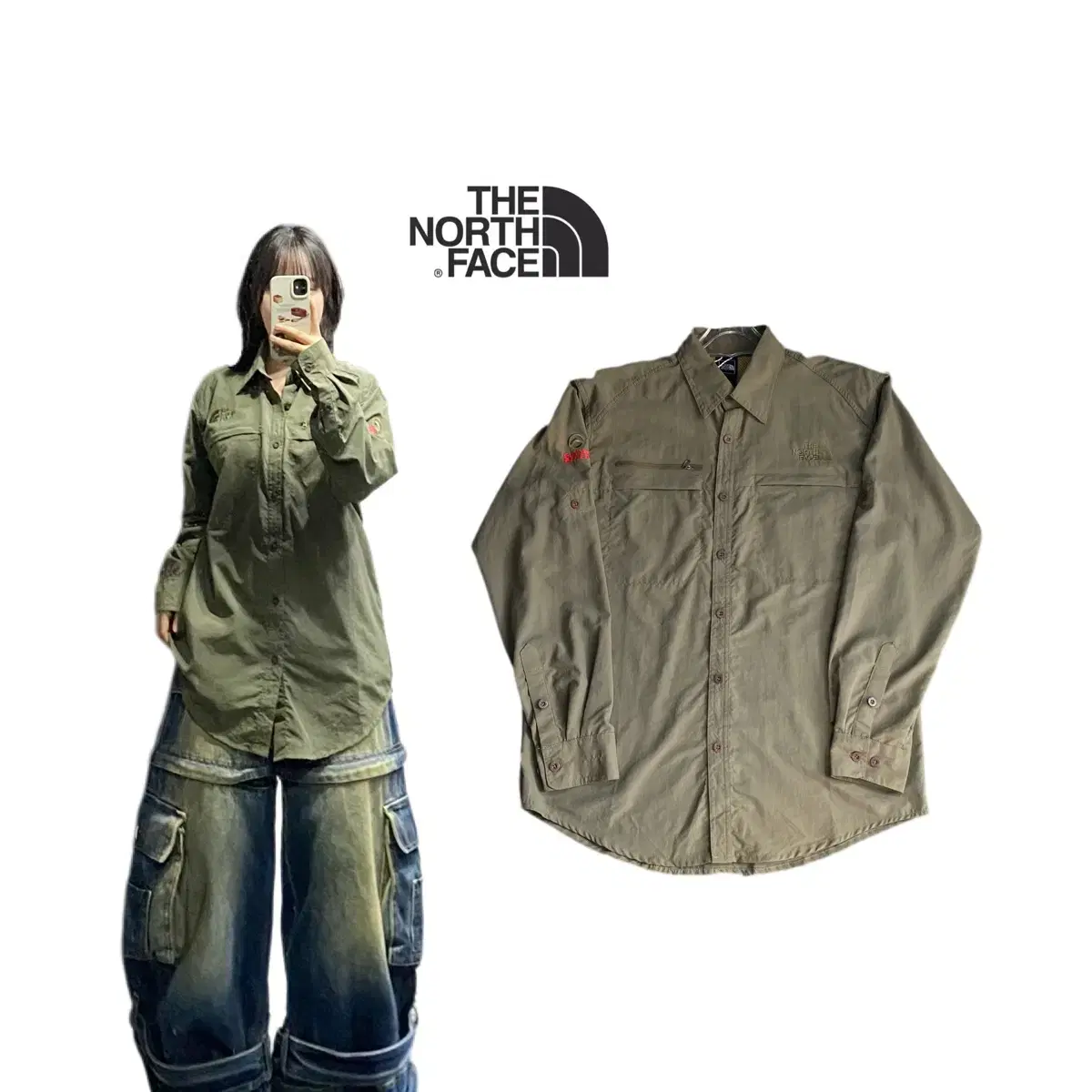 The North Face Khaki Nylon Gofcore Shirt