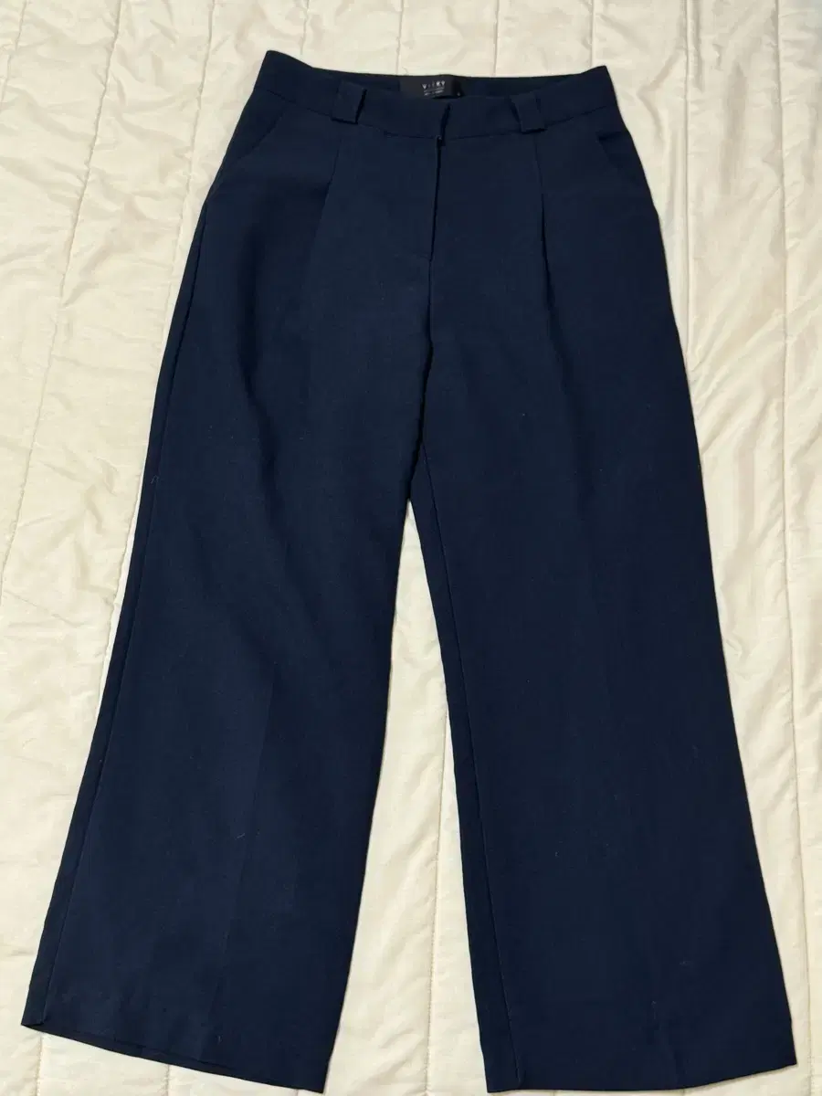 Navy wide slacks S