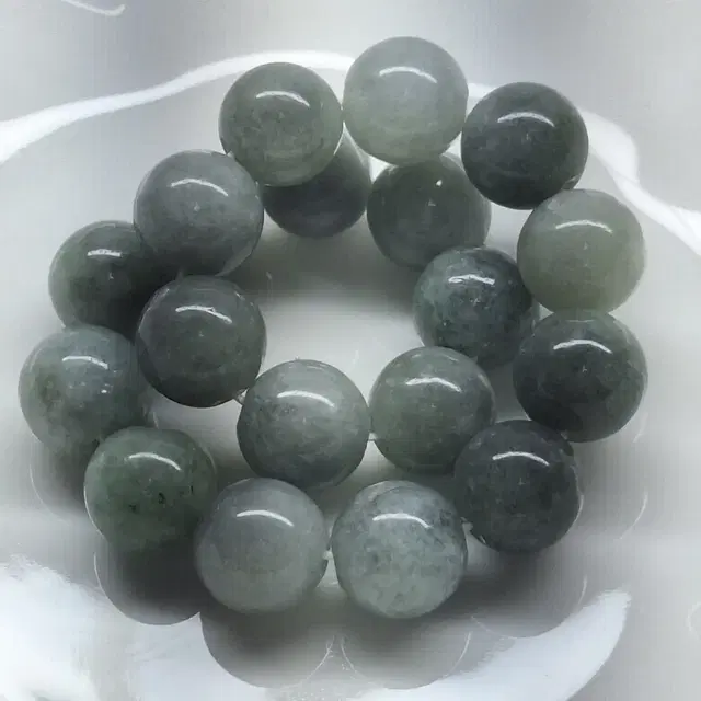 천연 버마 옥 비취 제이드jade 팔찌 10mm