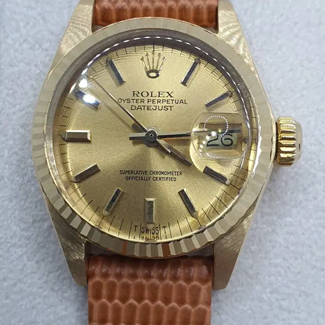 급매 ROLEX 롤렉스 18K YG 데이저스트 78년도 엔틱 금통 가죽