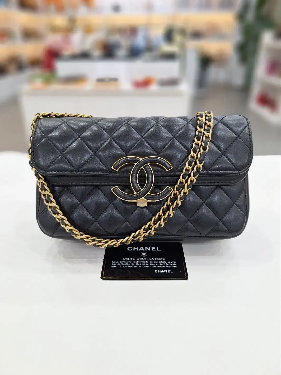 Chanel CC Lambskin Flapback 27s