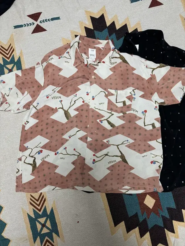 (3) 23ss visvim crosby shirt silk 핑크