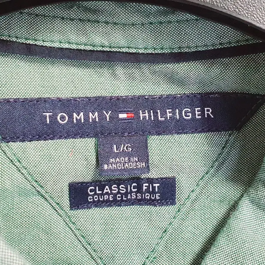 TOMMY HILFIGER 타미 힐피거 연카키톤 긴팔 남방