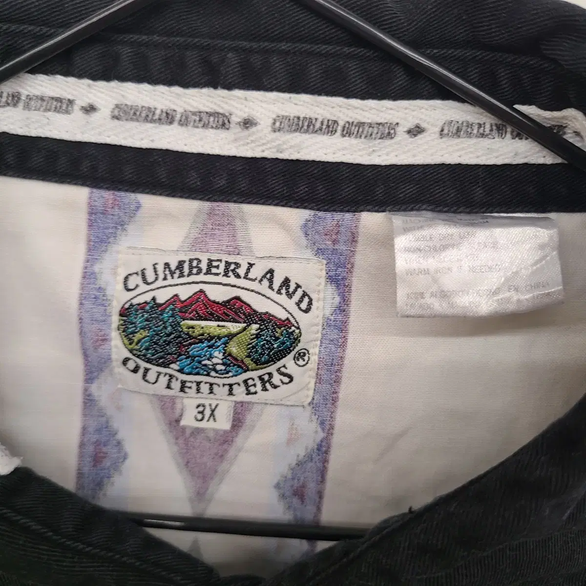 [115/3XL] CUMBERLAND O. 네이티브 패턴 셔츠