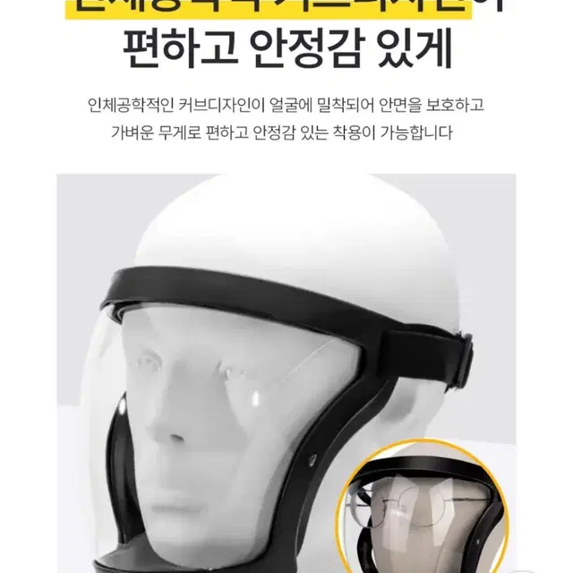 벌초 풀커버 안면 보안경