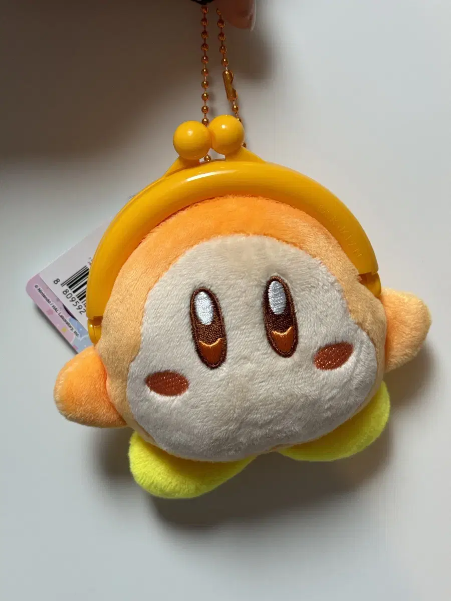 [1pc] Stellar Kirby Waddledee Coin Purse Keyring Doll