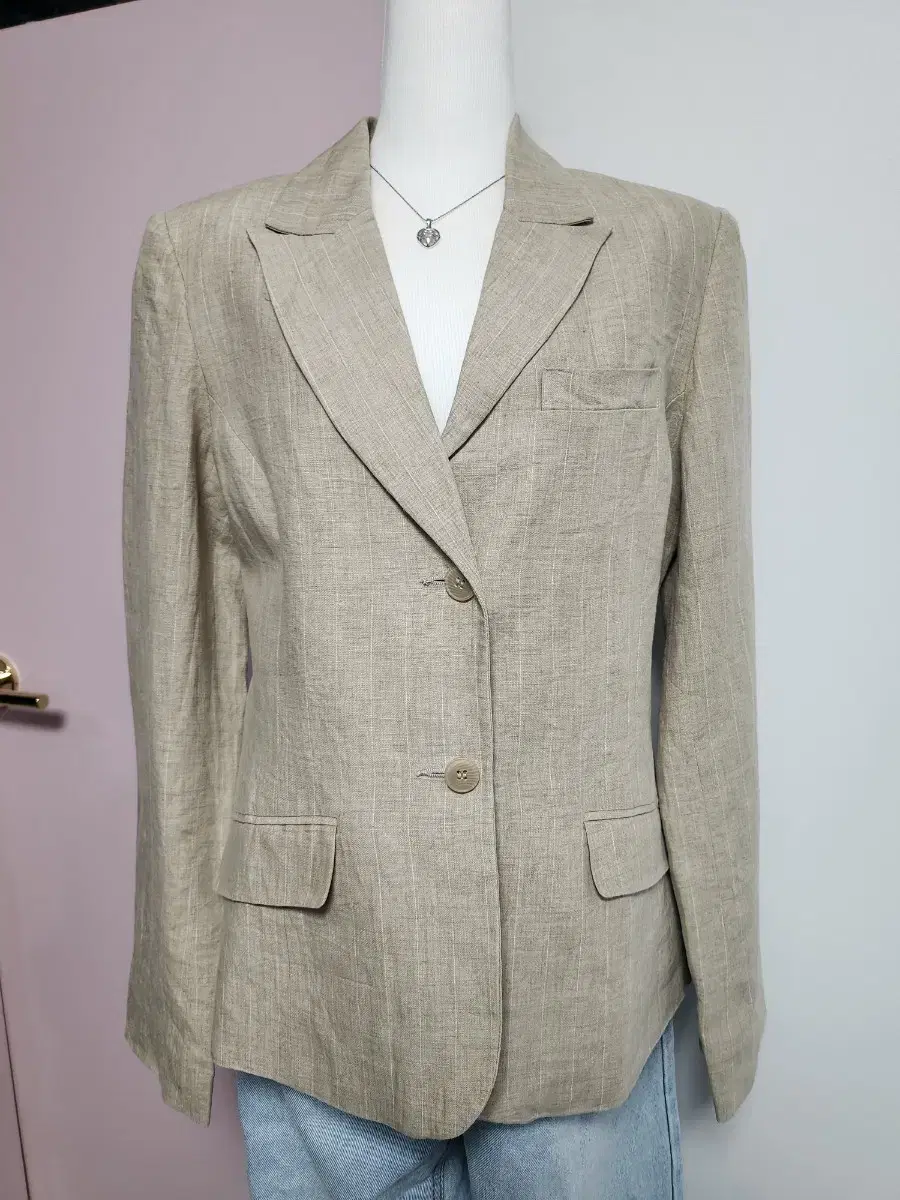 European Vintage H&M Linen Jacket