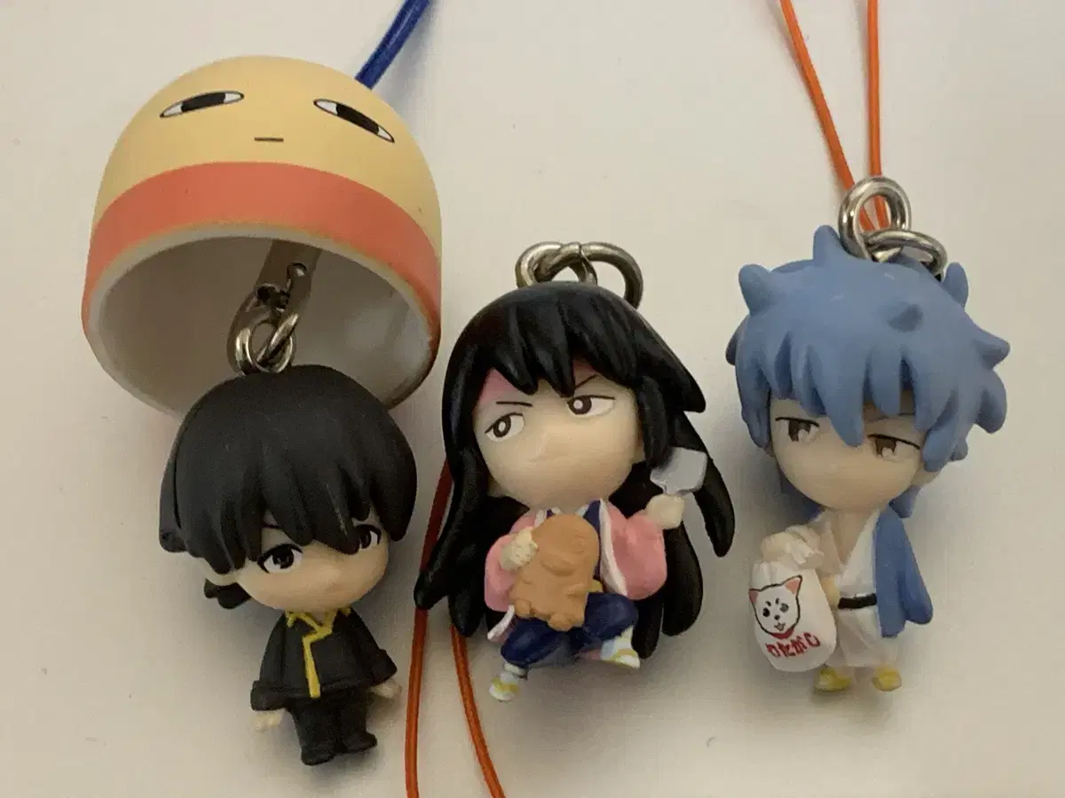 Gintama Yamazaki Kaburimono / Katsura Kintoki Strap keyring doll Figures