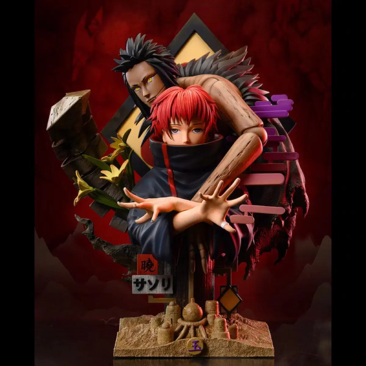 (In-Kind)THIRDEYE Sasori Resin Naruto Resin Statue Akatsuki