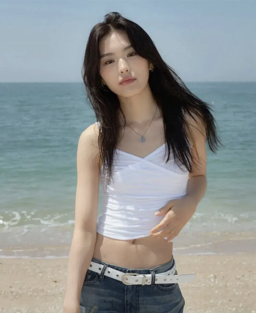 애즈온 페어링 슬리브리스 화이트