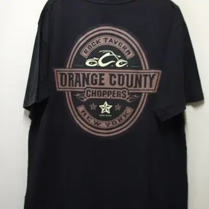 미카엘 ORANGE COUNTY 빅프린팅 면라운드티