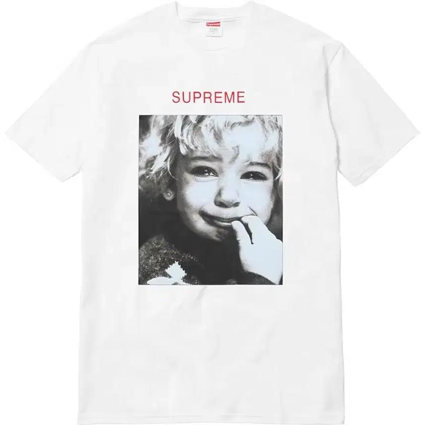 [L]슈프림 티셔츠 15FW Cry Baby Tee white