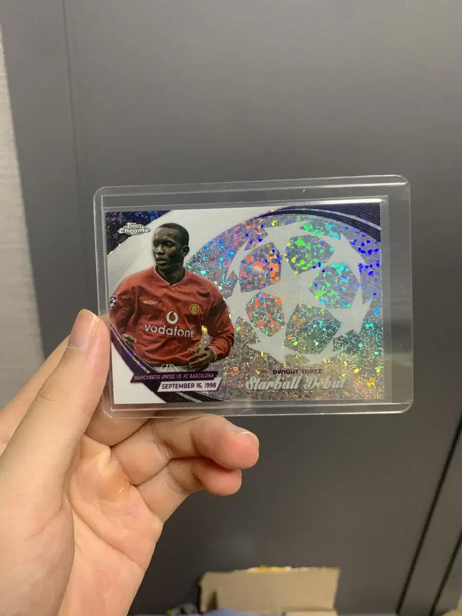 Manchester United York Champions League debut commemorative kard