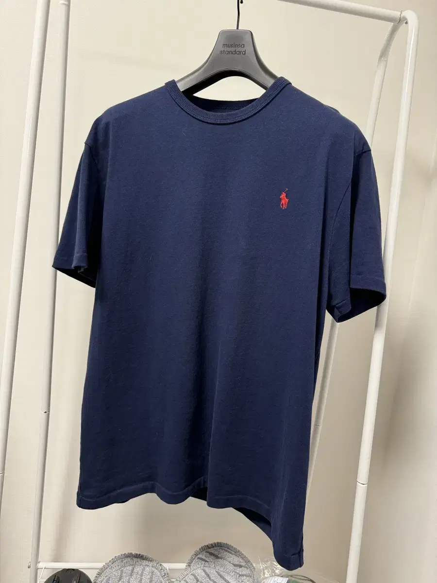 [L] Polo Classic Fit Heavyweight Short Sleeve Navy