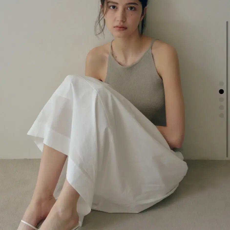 Ovbeige HALTER KNIT TOP_KHAKI GREY 오브베이지