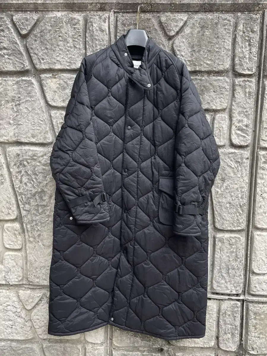 Haregashi/ Quilted Long Scape Coat/ 48