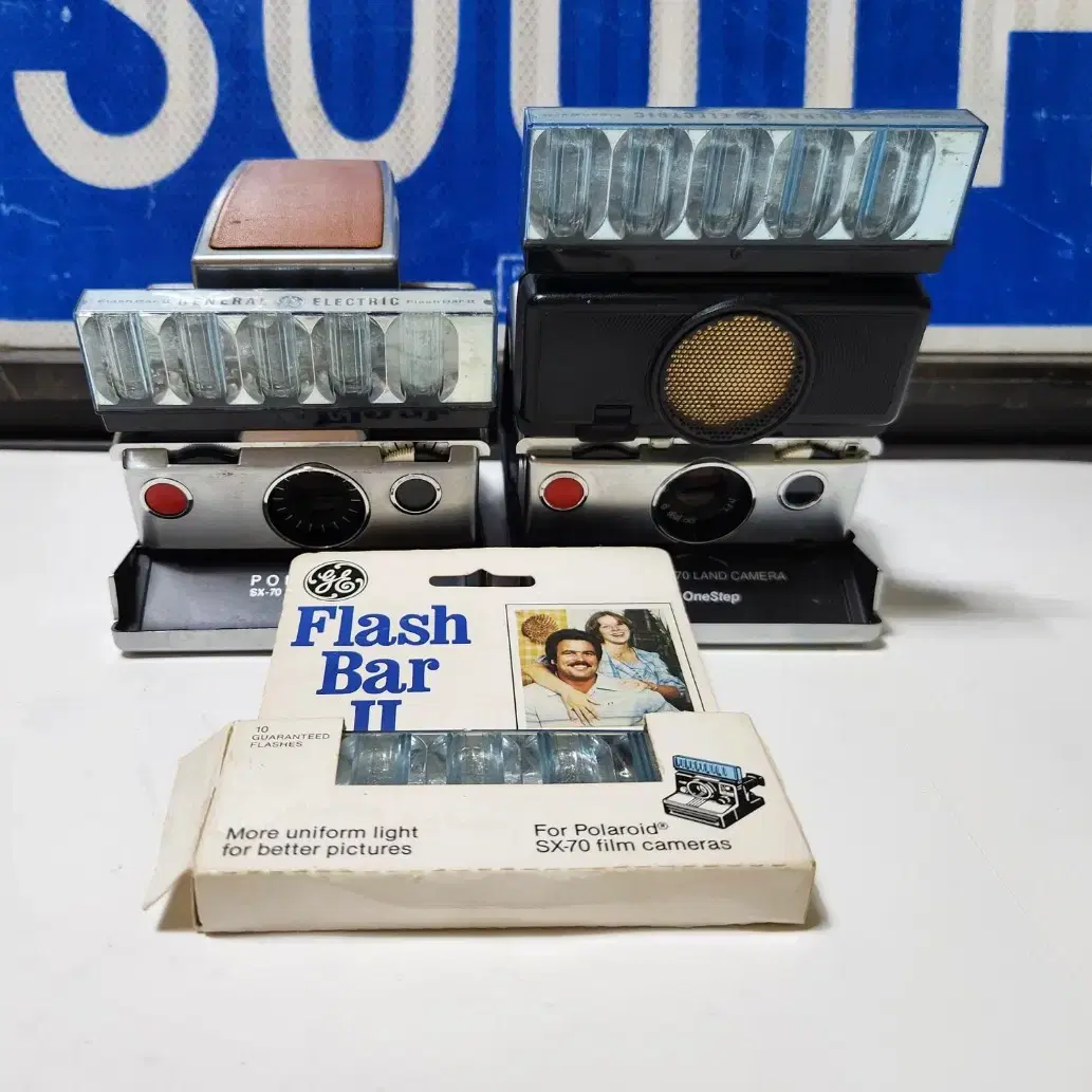 GE Flash Bar II 총 19번 발광 for 포라로이드 SX-70