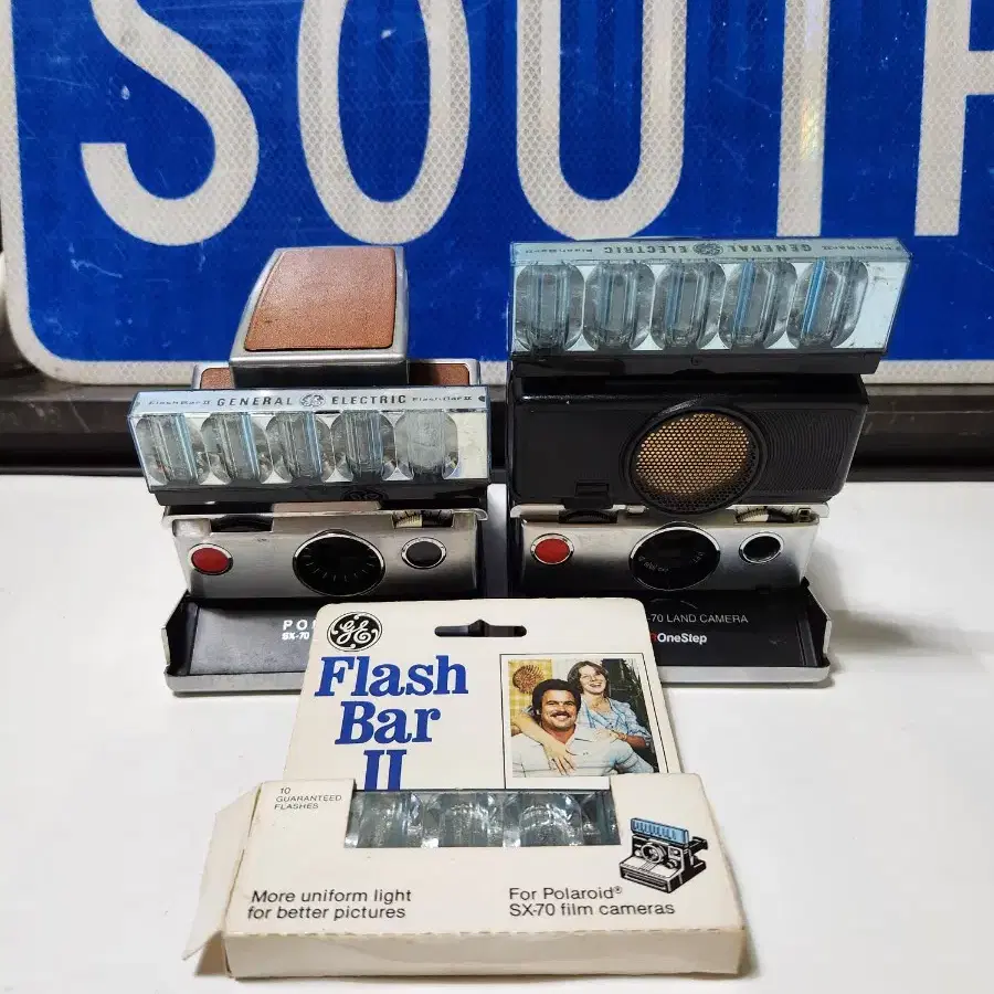 GE Flash Bar II 총 19번 발광 for 포라로이드 SX-70