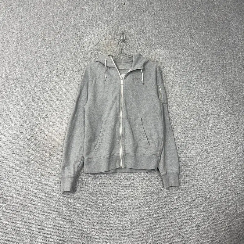 Nike Logo Grey MA-1 Hoodie Zip Up M