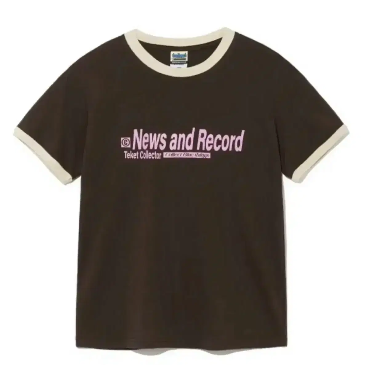 Record Ringer Tee Brown / 테켓 링거티 브라운