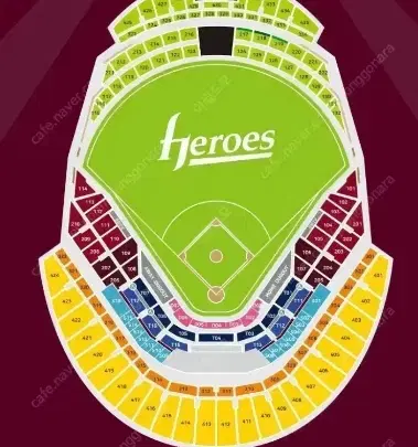 8/27 Tue Keys vs Samsung 1st lew, 3rd floor, Ji-Jeong-Seok Aisle, 2 curb seats Jung Ga-Iha