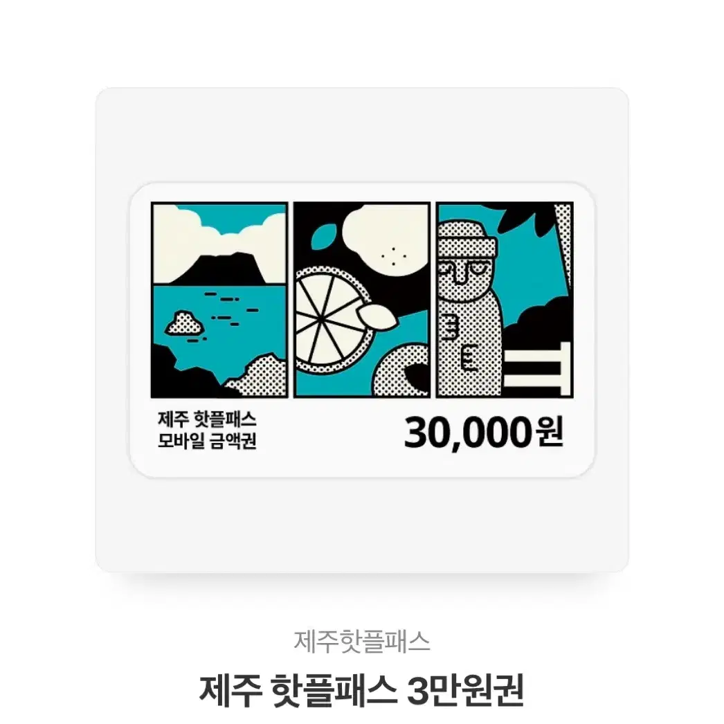 제주핫플패스 3만원권 판매합니다.