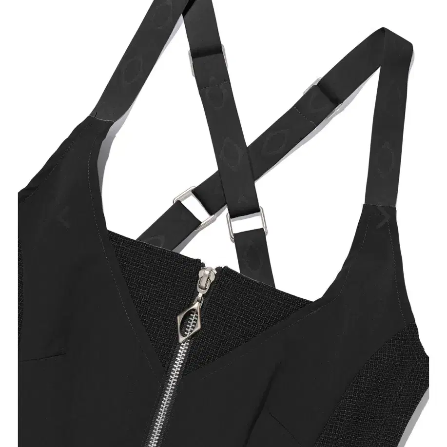 미스치프 미스치프 STRAP ZIP UP SLEEVELESS-BLACK