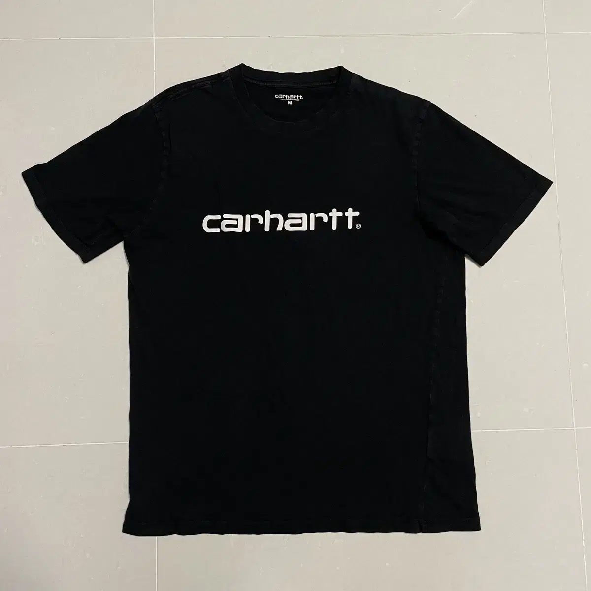 Genuine Calhart WIP Big Logo Black Short Sleeve T-Shirt