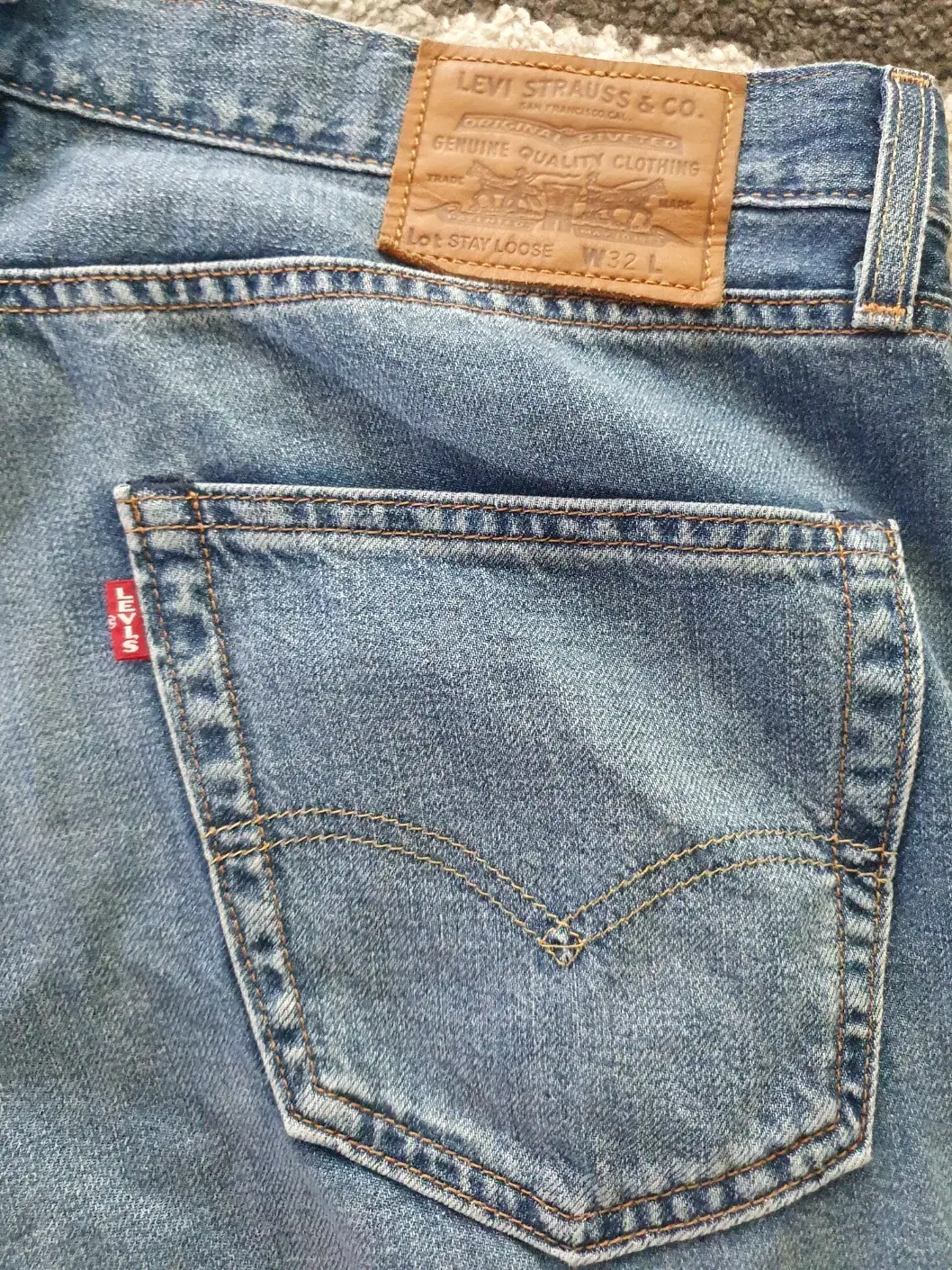 Levi's Stalwart Medium Blue Jeans 32 Waist