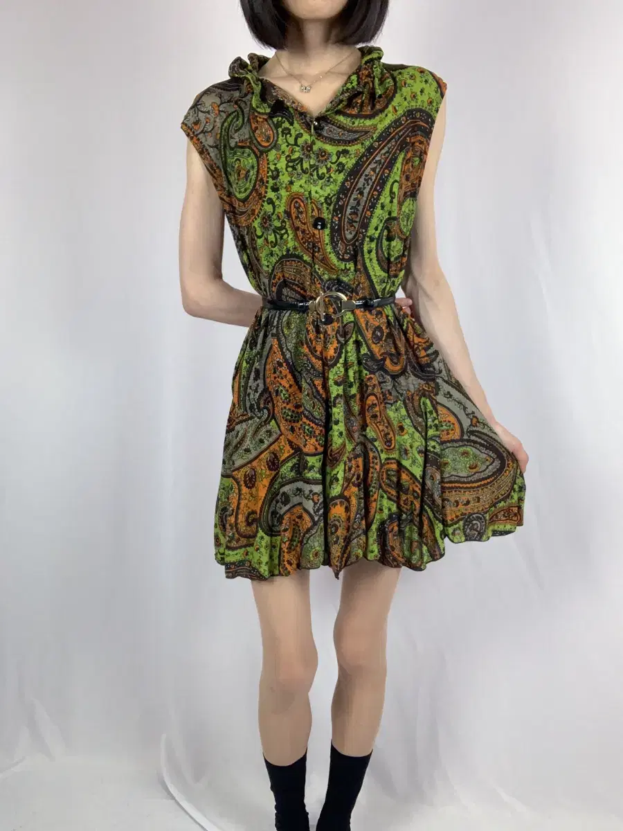 JEJE Oriental Paisley Hong Kong Dress