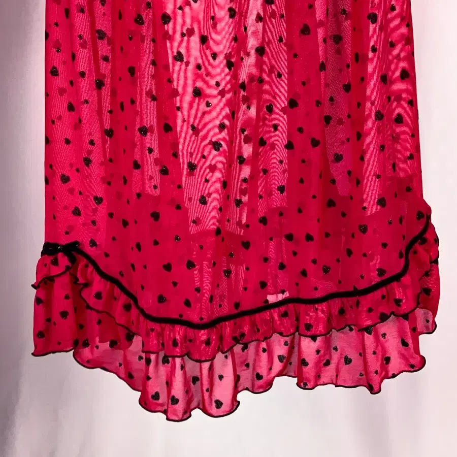 Lovely Gyaru Heart Magenta Slip Dress