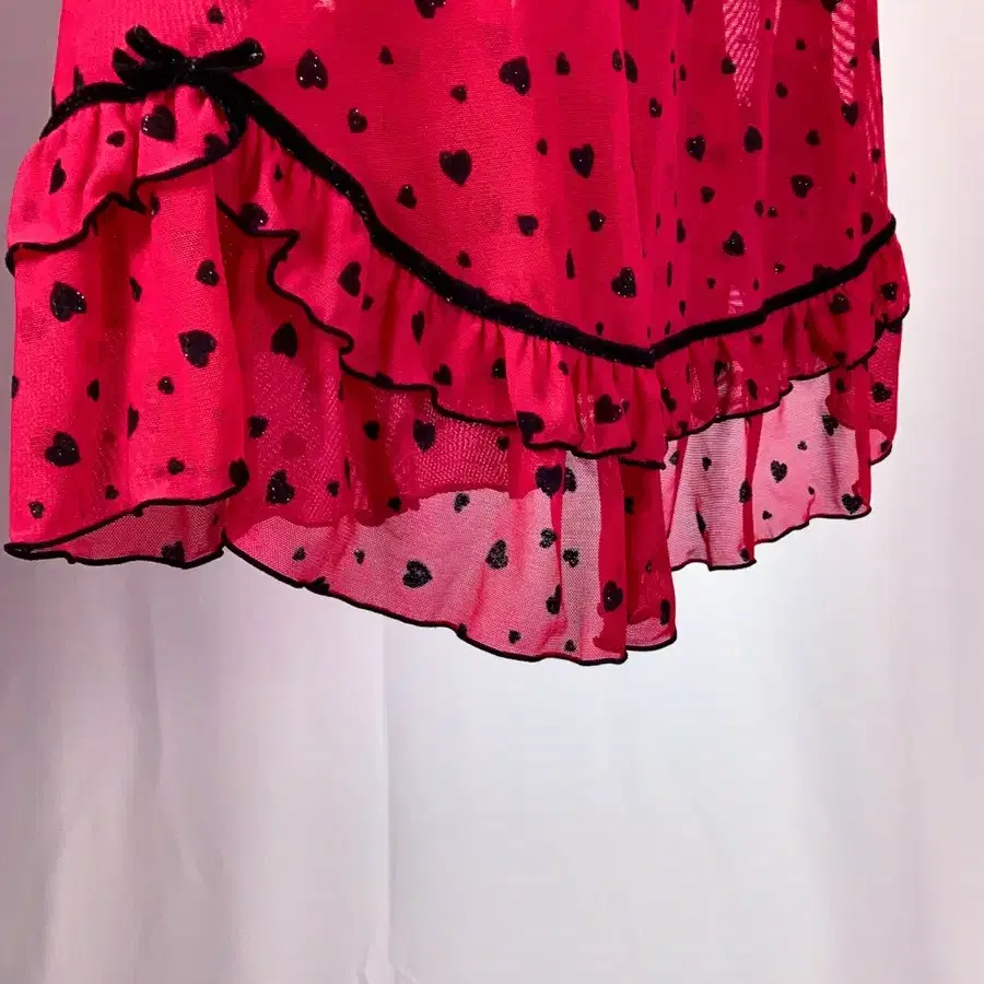 Lovely Gyaru Heart Magenta Slip Dress