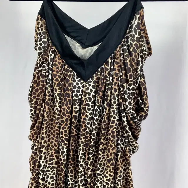 Wild Leopard Onee Gyaru Shirring Dress