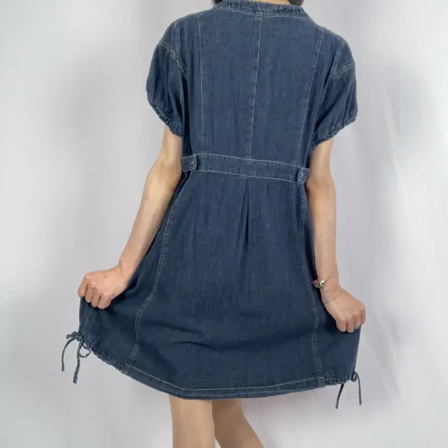 Kawaii Nerd Loose Fit Deep Denim Dress