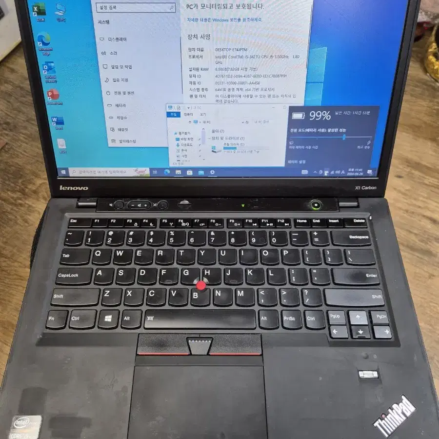 lenovo x1 carbon 노트북 i5