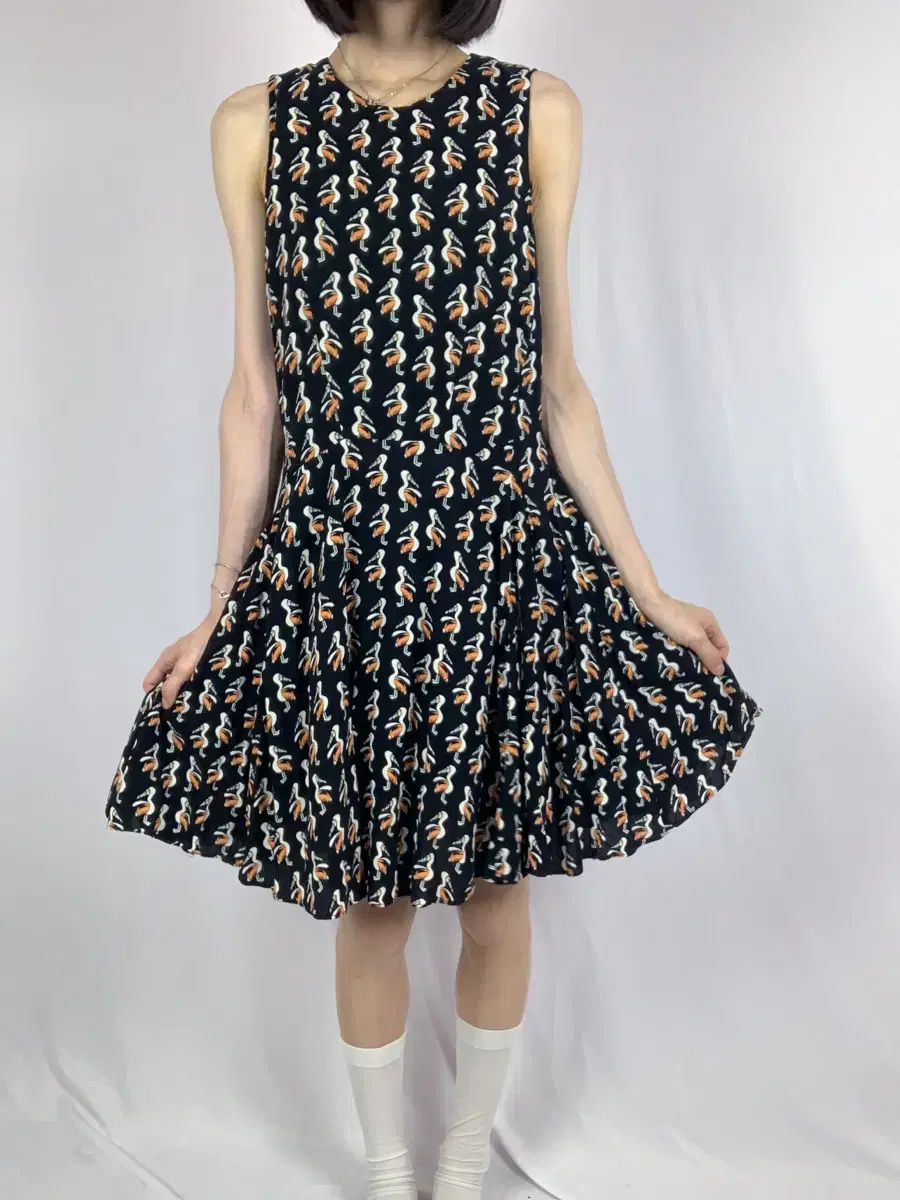 H&M Black Flamingo S-Line Cocktail Dress