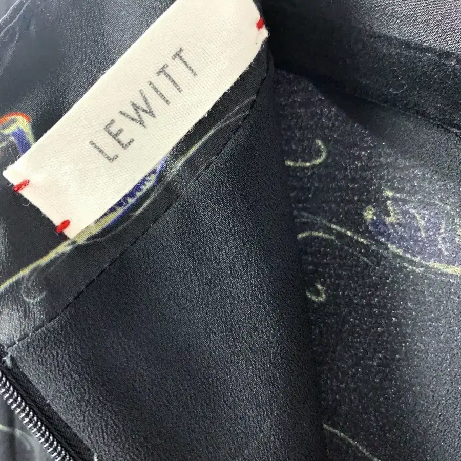 LEWITT Blue Swan Unique Black Dress