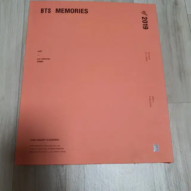 방탄소년단 2019 메모리즈 dvd 포카 석진