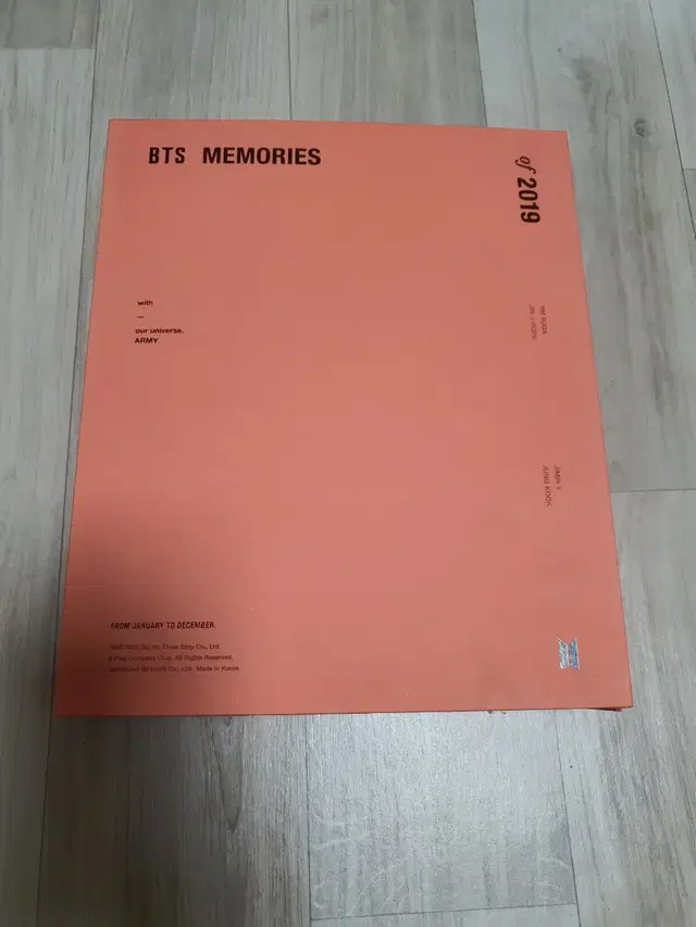 방탄소년단 2019 메모리즈 dvd 포카 석진