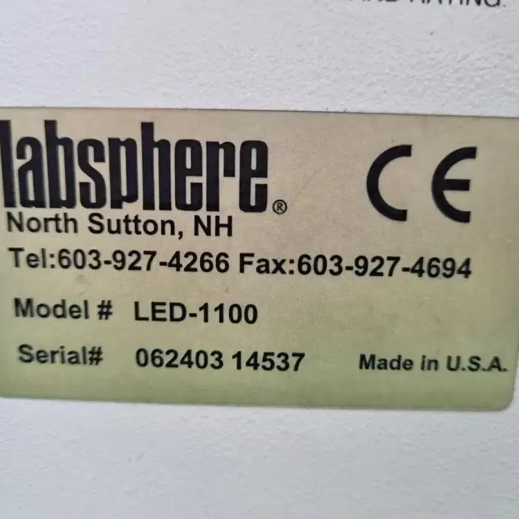 Labsphere LMS-200, LED-1100 광원 측정 시스템.