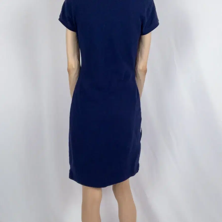 Polo Ralph Lauren Cotton Mesh Navy Dress